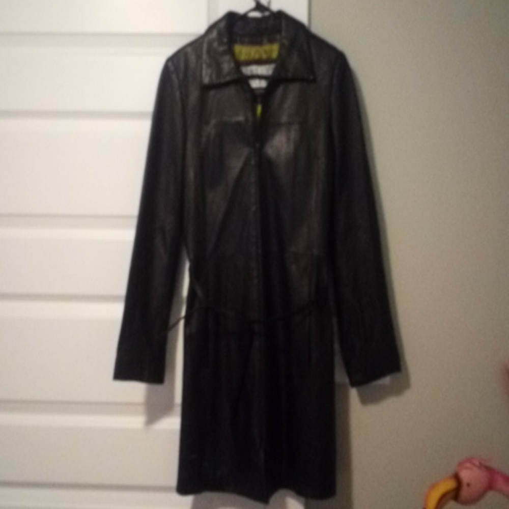 Black soft leather Wisons jacket